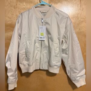 Athleta Flex Bomber in Cream